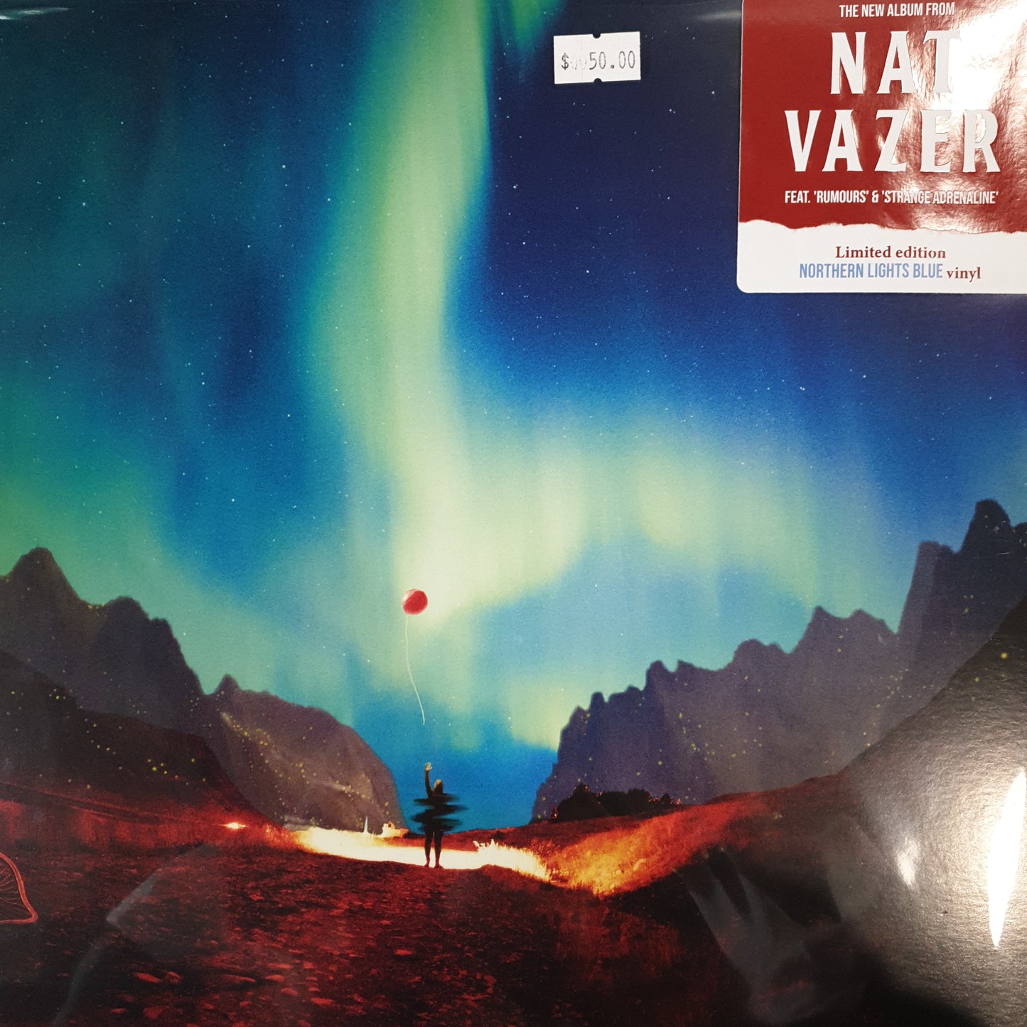 NAT VAZER - STRANGE ADRENALINE (NORTHERN LIGHTS BLUE) VINYL