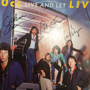 10CC - LIVE AND LET LIVE (SIGNED) (USED VINYL 1977 AUS 2LP EX+/EX+)