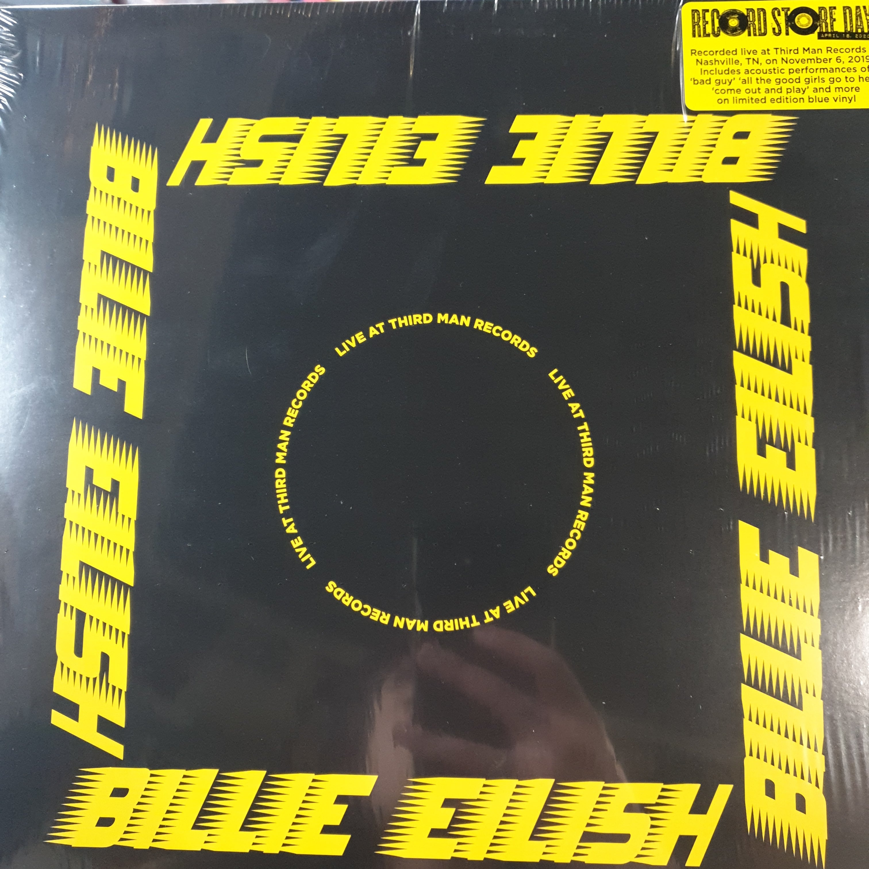 Billie Eilish Live At Third Man Record Vinyl Recors for sale
