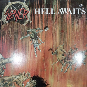 SLAYER - HELL AWAITS (USED VINYL 1985 U.S. EX+ EX-)