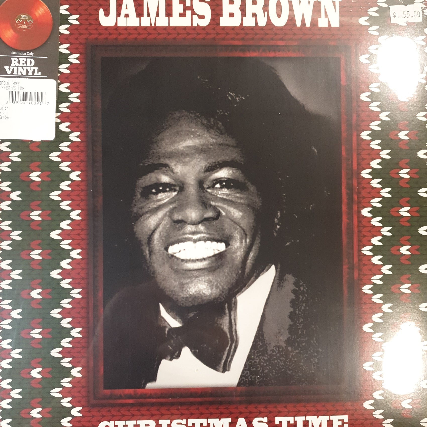 JAMES BROWN - CHRISTMAS TIME (RED COLOURED)VINYL