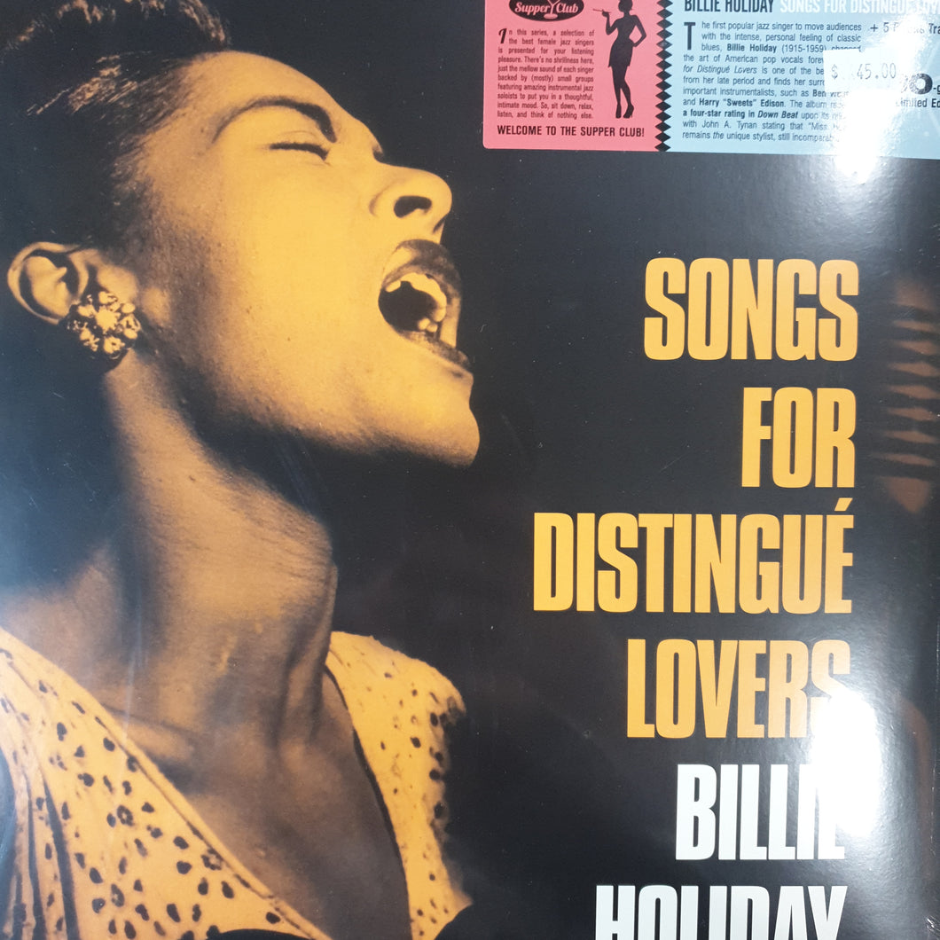 BILLIE HOLIDAY - SONGS FOR DISTINGUE LOVERS VINYL