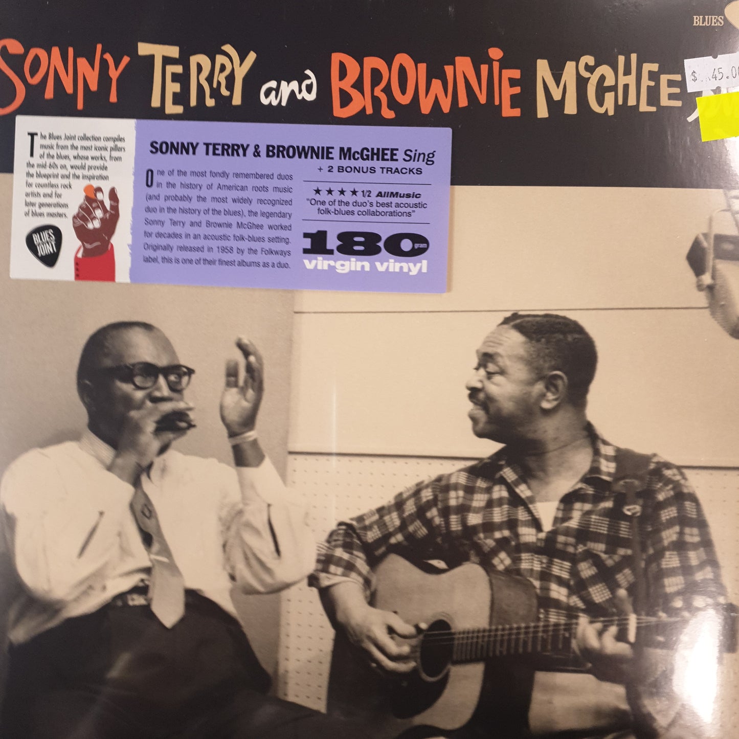 SONNY TERRY AND BROWNIE MCGHEE - SING VINYL