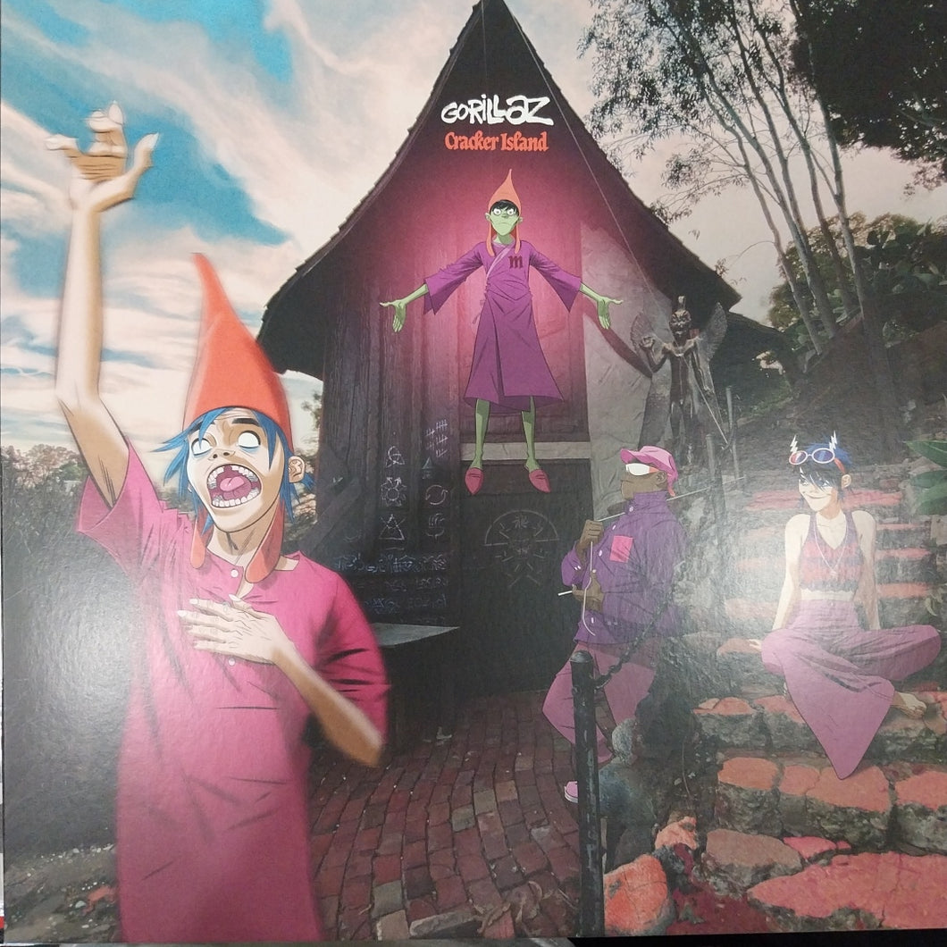 GORILLAZ - CRACKER ISLAND (PINK COLOURED) (USED VINYL 2024 EURO M-/EX+)