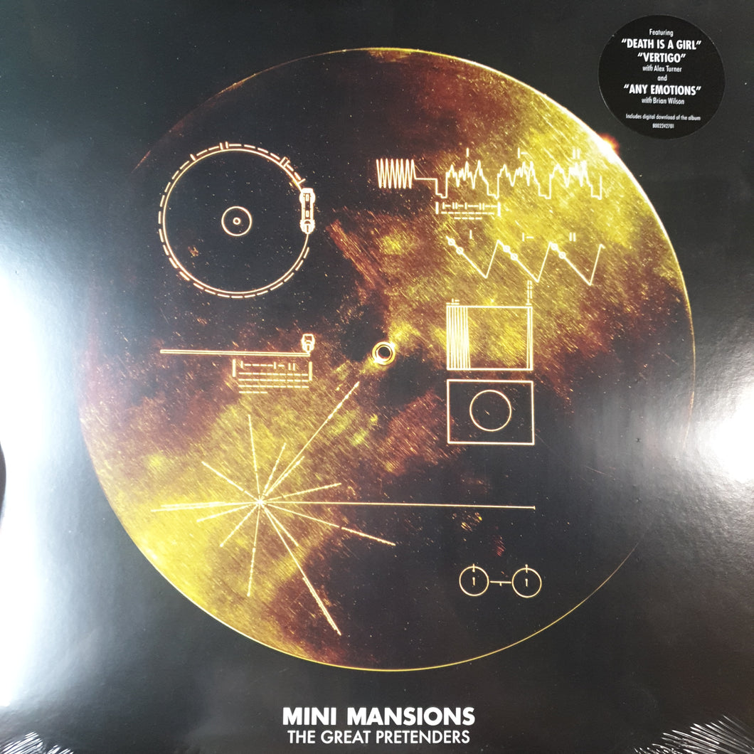 MINI MANSIONS - THE GREAT PRETENDER (MARBLE GOLD COLOURED) (USED VINYL 2015 US STILL SEALED)
