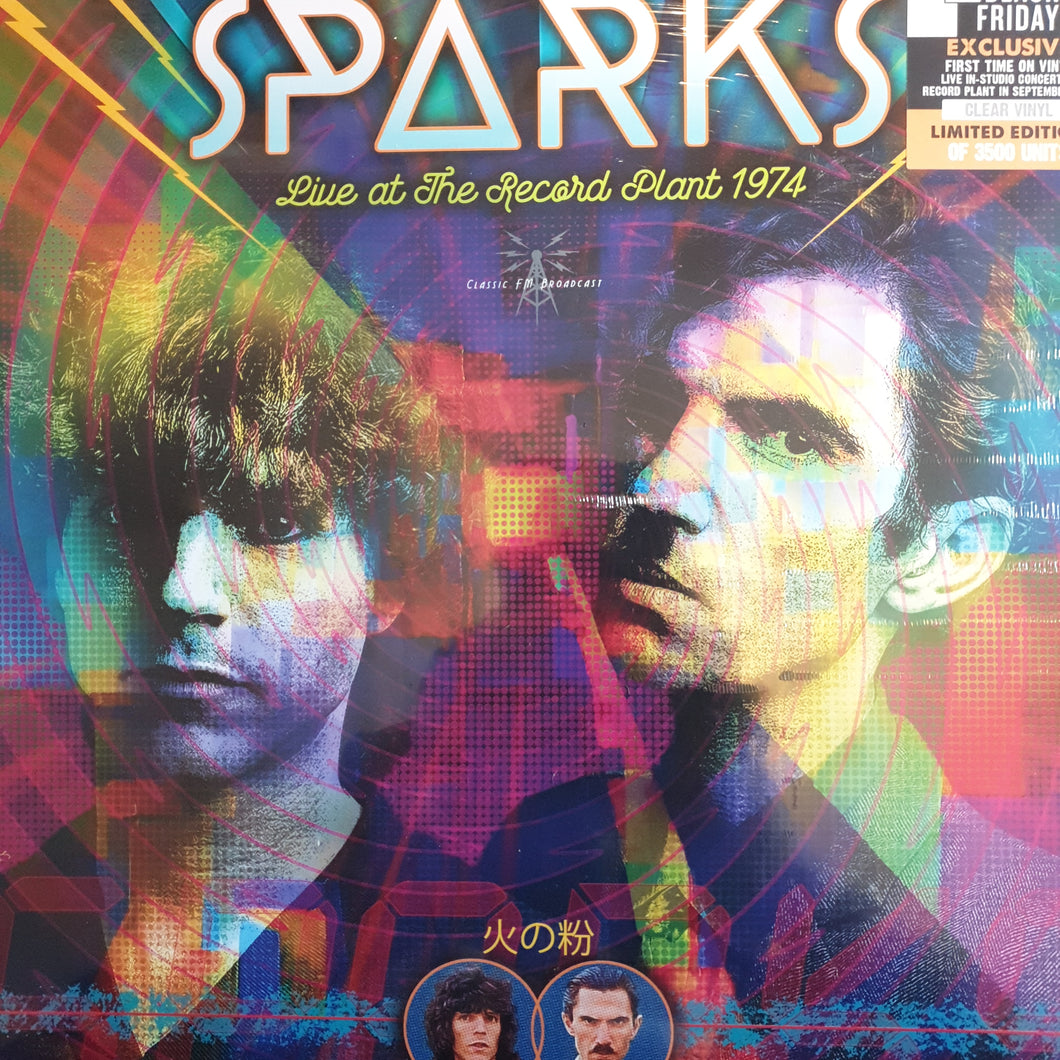 SPARKS - LIVE AT THE RECORD PLANT 1974 BLACK FRIDAY 2023 RSD VINYL