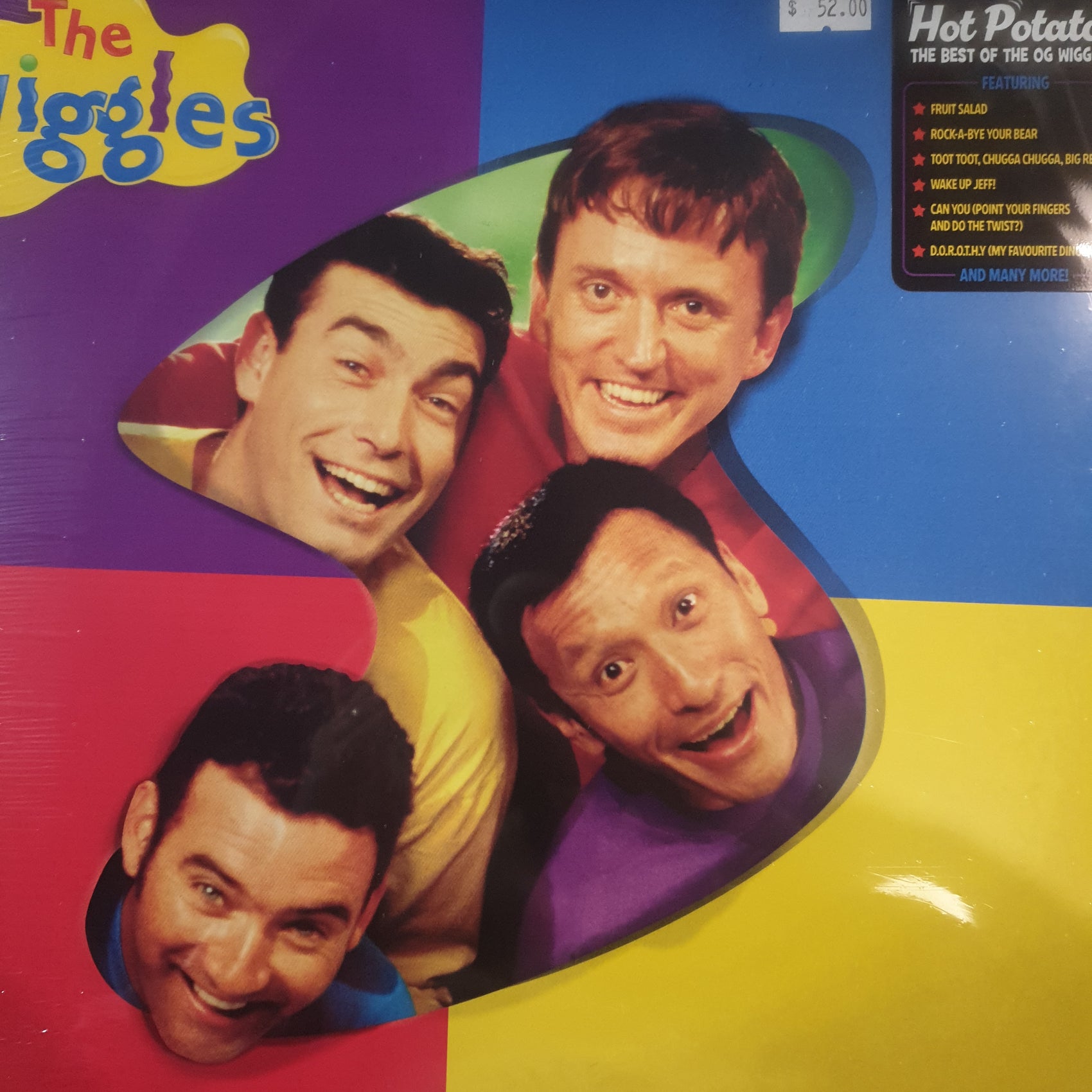 WIGGLES - HOT POTATO! BEST OF THE WIGGLES (YELLOW COLOURED) VINYL