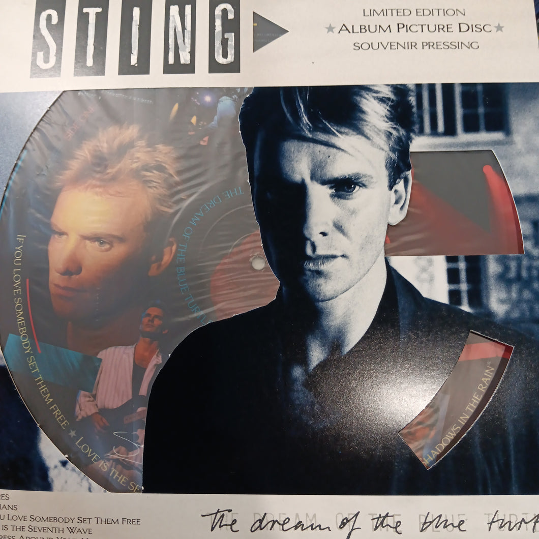 STING - THE DREAM OF THE BLUE TURTLES (PIC DISC) (USED VINYL 1985 UK M-/M-)