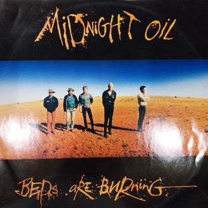 MIDNIGHT OIL - BEDS ARE BURNING (USED VINYL 1988 U.K. EP EX+ EX+)
