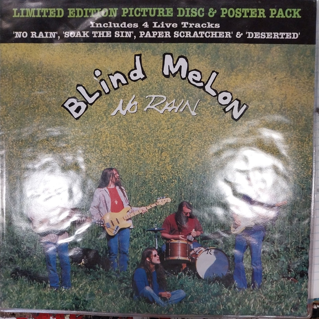 BLIND MELON - NO RAIN (USED VINYL 1993 U.K. EP PIC DISC EX EX-)