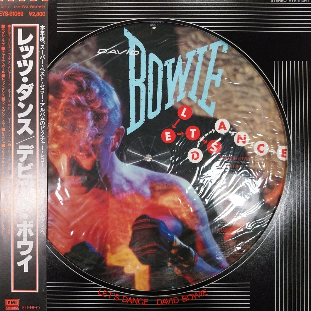DAVID BOWIE - LETS DANCE (USED VINYL 1983 JAPAN PIC DISC M- M-)