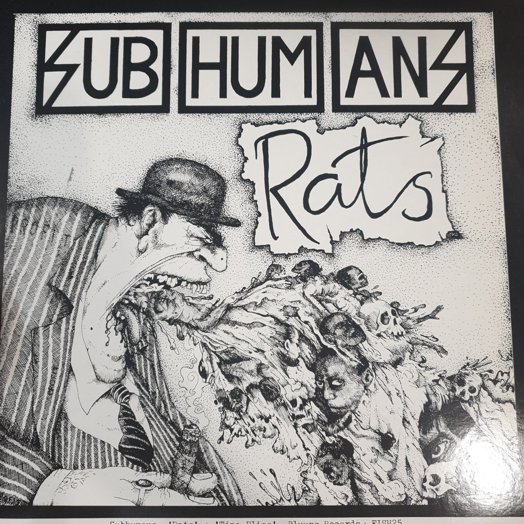 SUBHUMANS - RATS (USED VINYL 1990 UK/EURO M-/EX+)