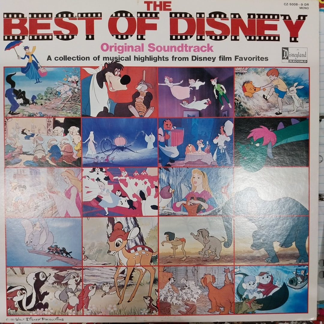 VARIOUS ARTISTS - THE BEST OF DISNEY (USED VINYL 1981 JAPAN 2LP M- EX+)