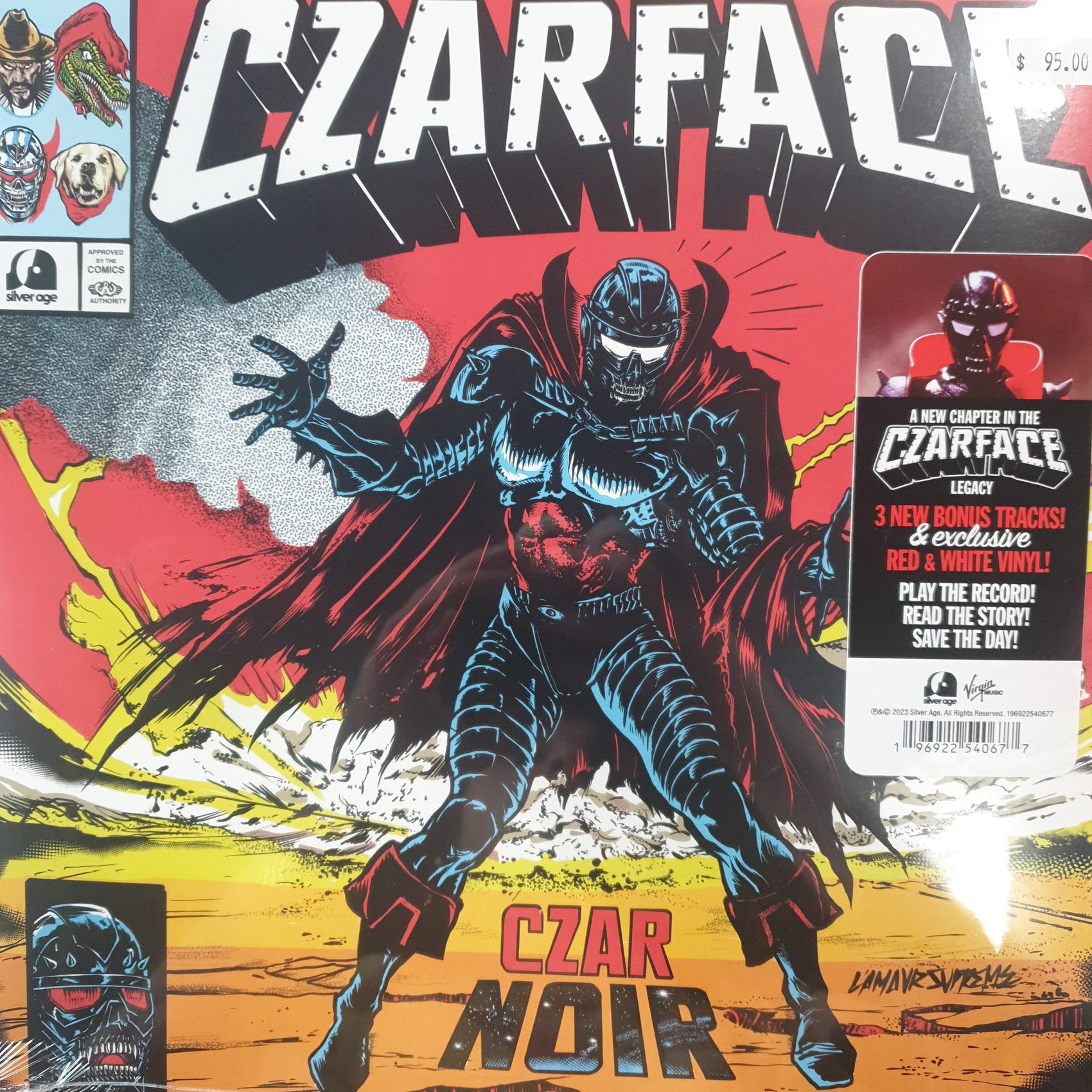 CZARFACE - CZAR NOIR (RED AND WHITE COLOUR) (+3 NEW TRACKS) VINYL