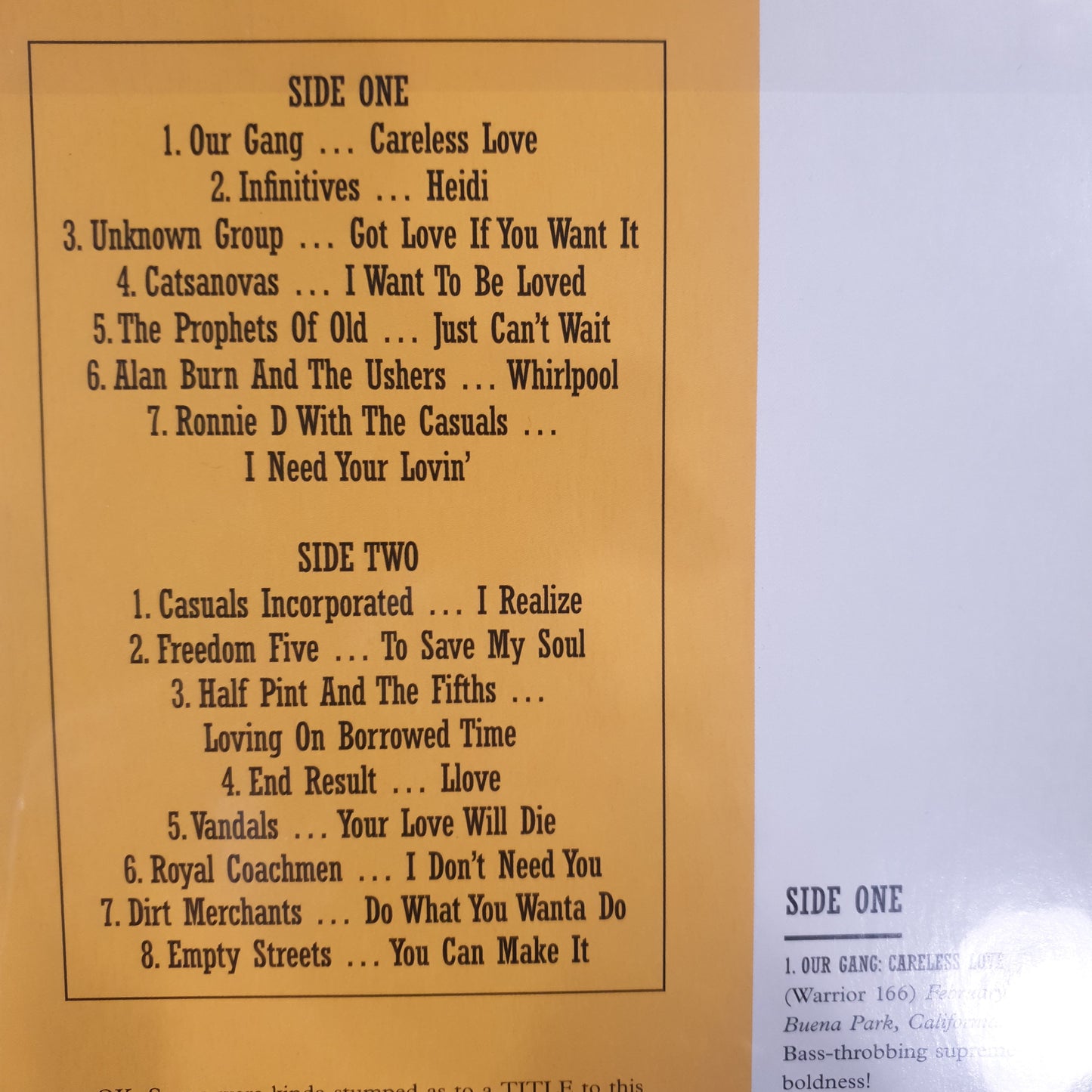 VARIOUS ARTISTS - LAST OF THE GARAGE PUNK UNKNOWNS: VOL 2 VINYL