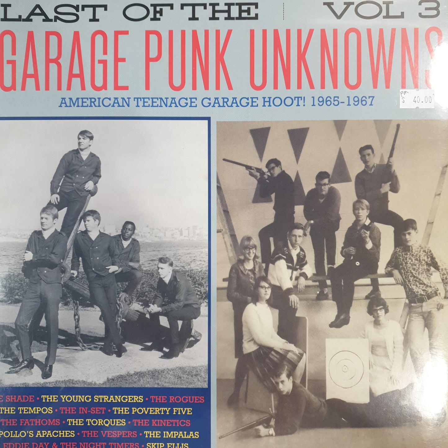 VARIOUS ARTISTS - LAST OF THE GARAGE PUNK UNKNOWNS: VOL 3 VINYL