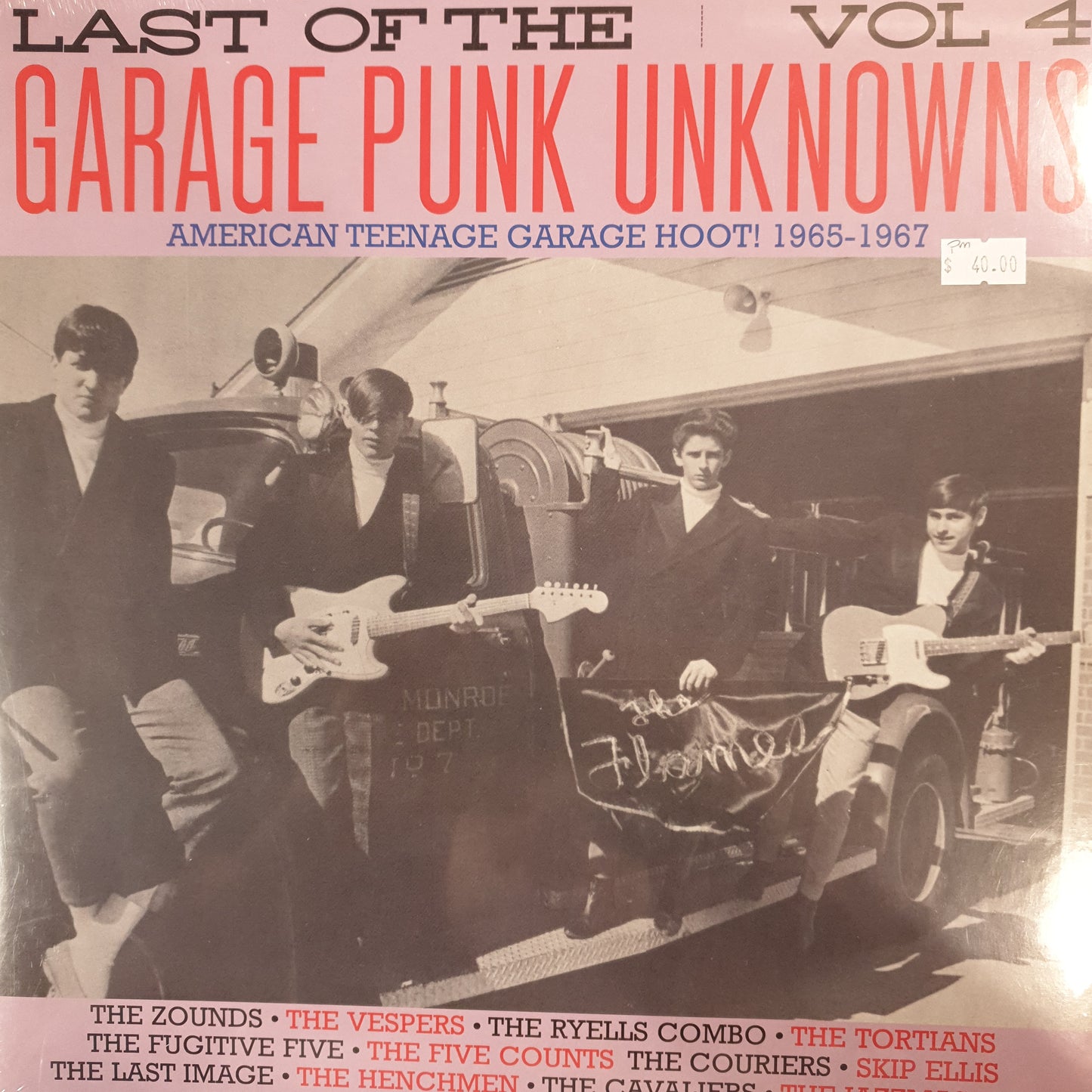 VARIOUS ARTISTS - LAST OF THE GARAGE PUNK UNKNOWNS: VOL 4 VINYL