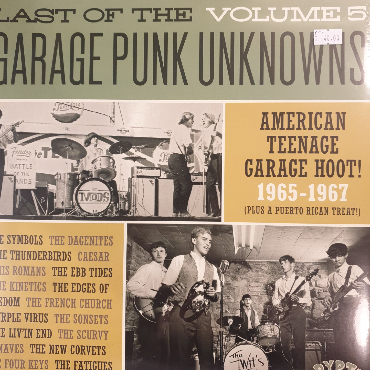 VARIOUS ARTISTS - LAST OF THE GARAGE PUNK UNKNOWNS: VOL 5 VINYL