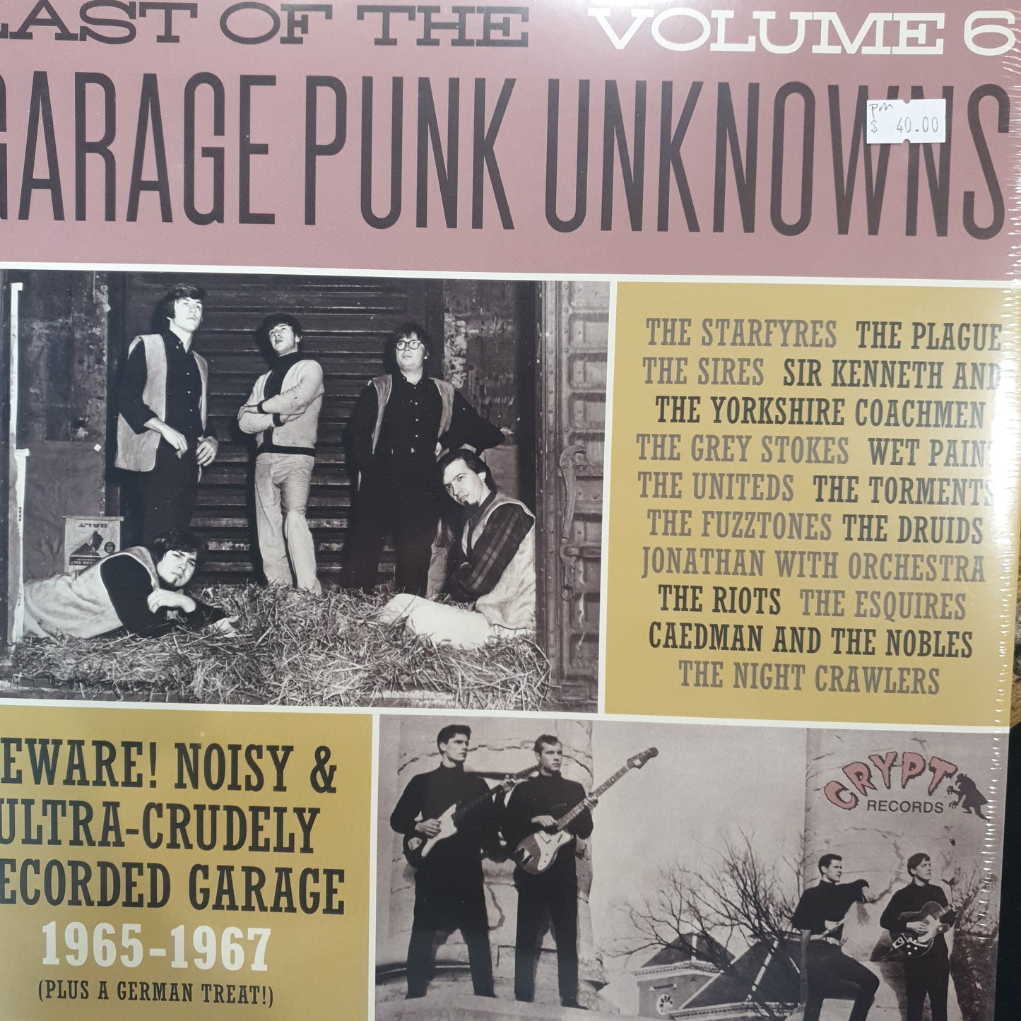 VARIOUS ARTISTS - LAST OF THE GARAGE PUNK UNKNOWNS: VOL 6 VINYL