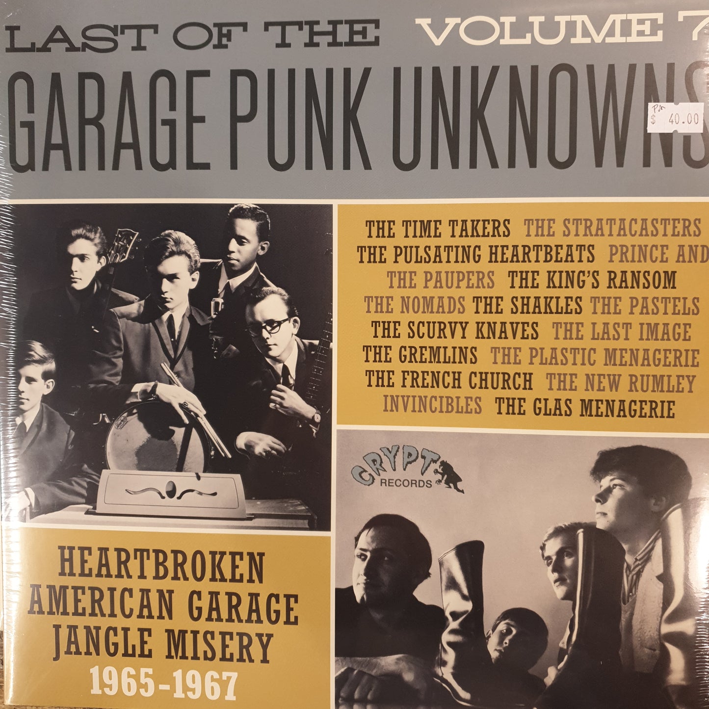 VARIOUS ARTISTS - LAST OF THE GARAGE PUNK UNKNOWNS: VOL 7 VINYL