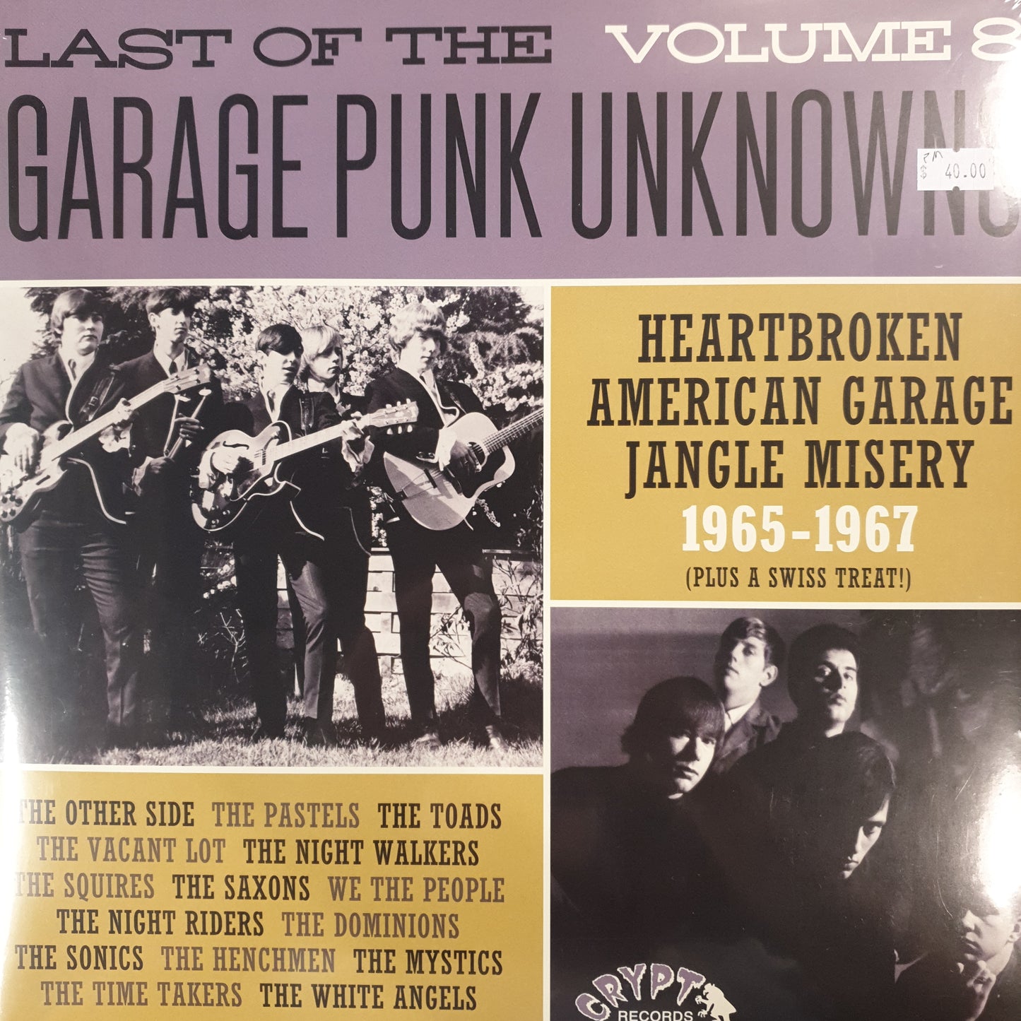 VARIOUS ARTISTS - LAST OF THE GARAGE PUNK UNKNOWNS: VOL 8 VINYL