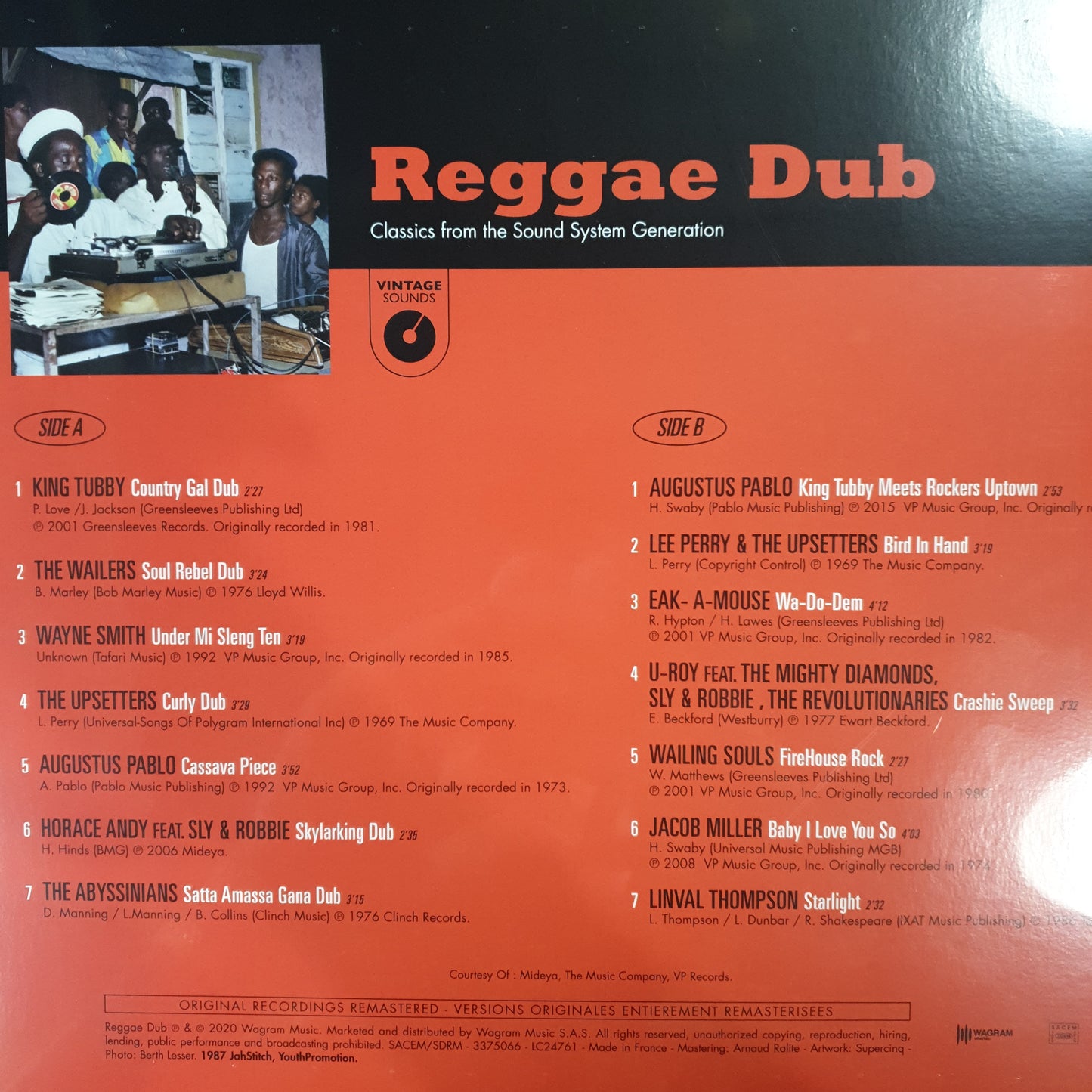 VARIOUS ARTISTS - REGGAE DUB VINYL