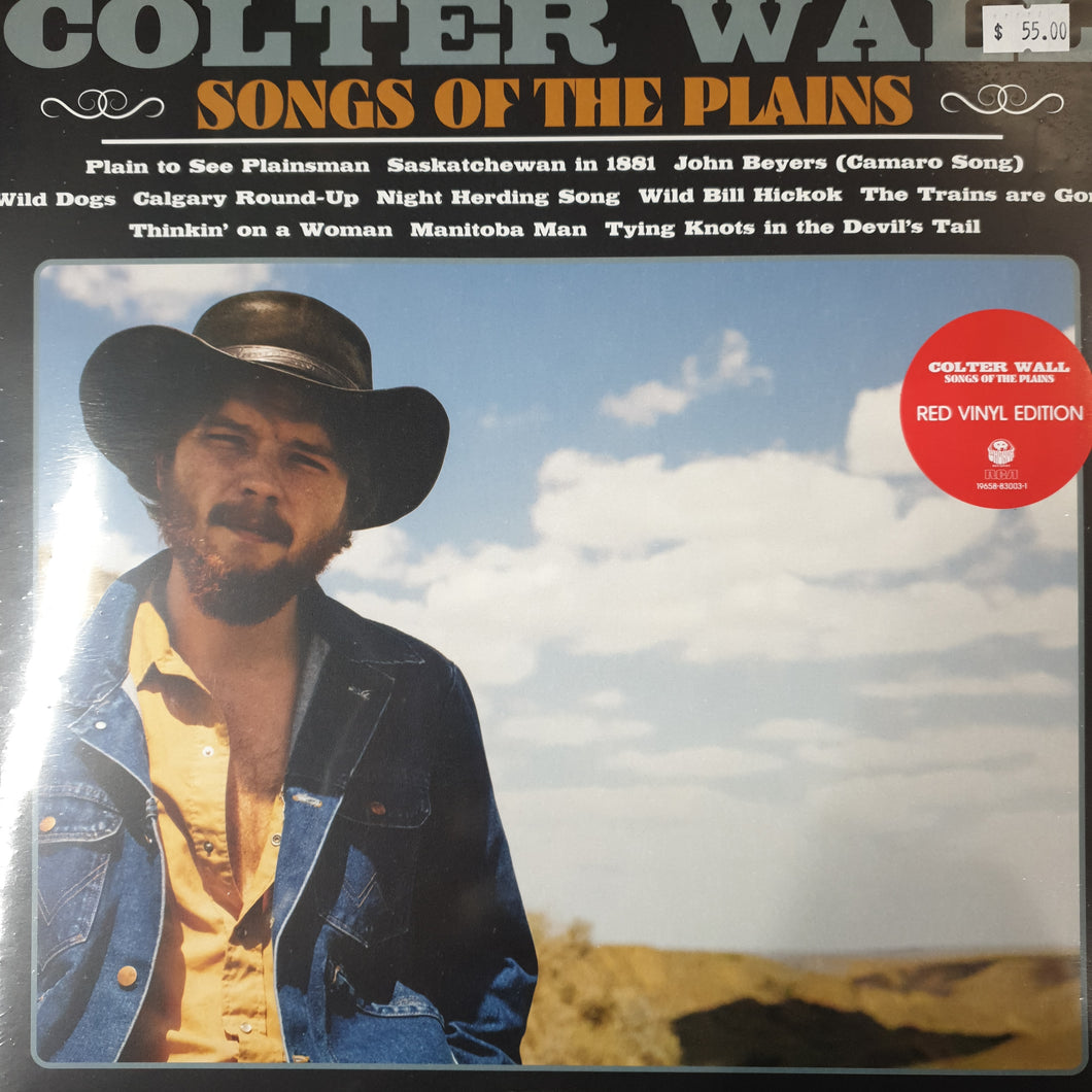 COLTER WALL - SONGS OF THE PLAINS (RED COLOURED) VINYL
