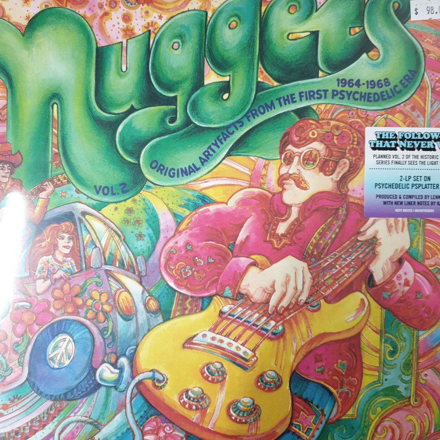 VARIOUS ARTISTS - NUGGETS VOL 2 (PSYCHEDELIC PSPLATTER COLOURED) (2LP) VINYL