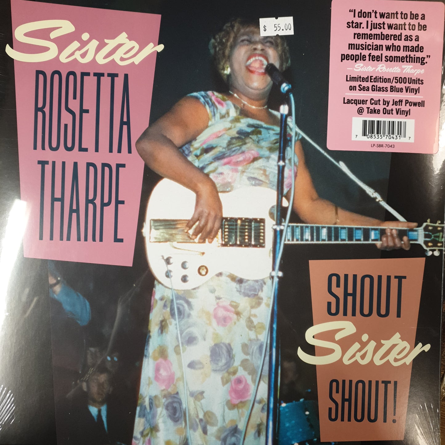 SISTER ROSETTA THARPE - SHOUT SISTER SHOUT (SEA GLASS COLOURED) VINYL