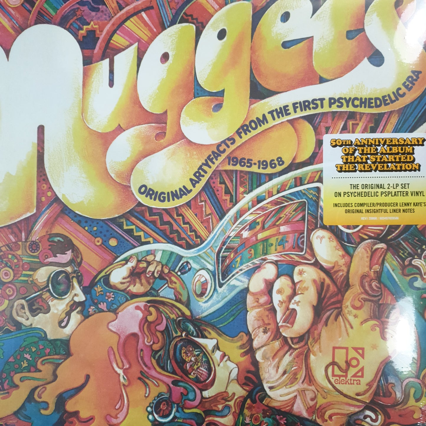 VARIOUS ARTISTS - NUGGETS VOL 1 (PSYCHEDELIC PSPLATTER COLOURED) (2LP) VINYL