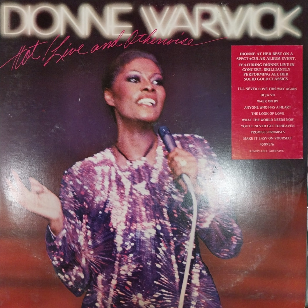 DIONNE WARWICK - HOT! LIVE AND OTHERWISE (USED VINYL 1981 AUS 2LP EX+ EX+)