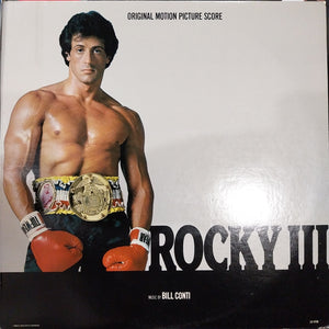 BILL CONTI - ROCKY III ORIGINAL SOUNDTRACK (USED VINYL 1982 U.S. M- EX+)