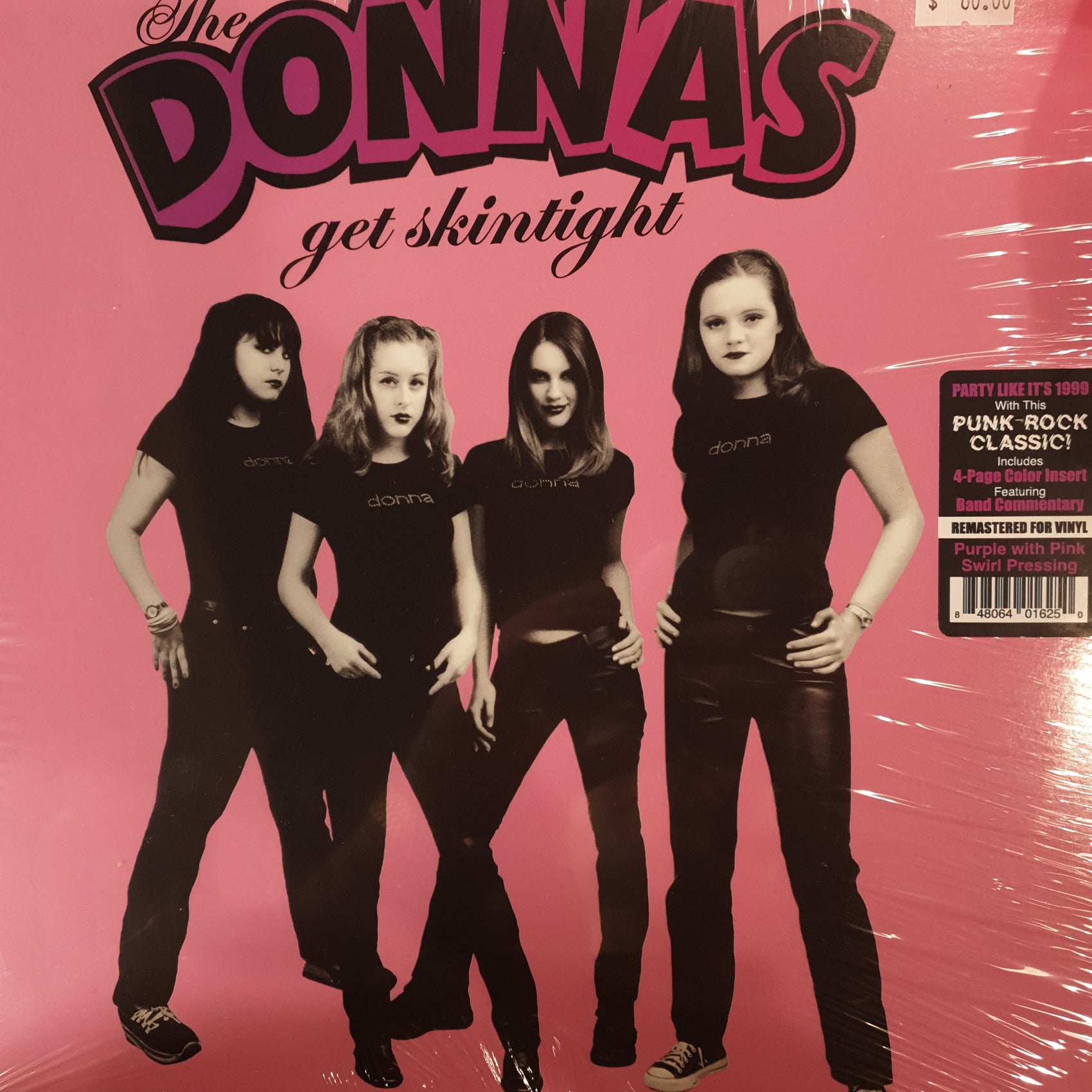 DONNAS - GET SKINTIGHT (PURPLE AND PINK SWIRL COLOURED) VINYL
