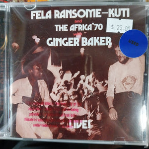 FELA KUTI - WITH GINGER BAKER LIVE (USED CD)