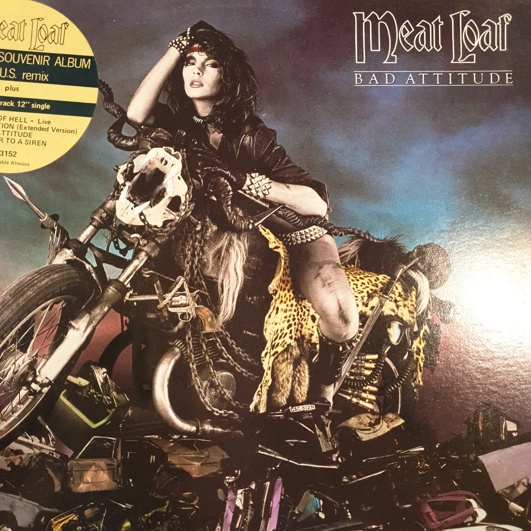 MEAT LOAF - BAD ATTITUDE (LP+EP) (USED VINYL 1984 AUS M- M-)