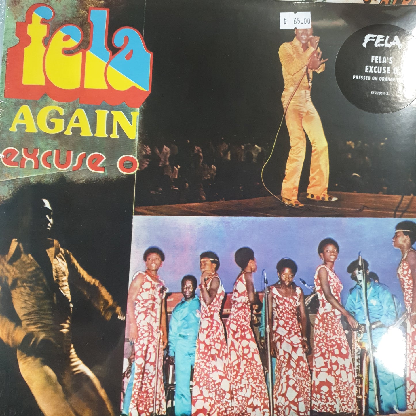 FELA KUTI - EXCUSE O (ORANGE COLOURED) VINYL
