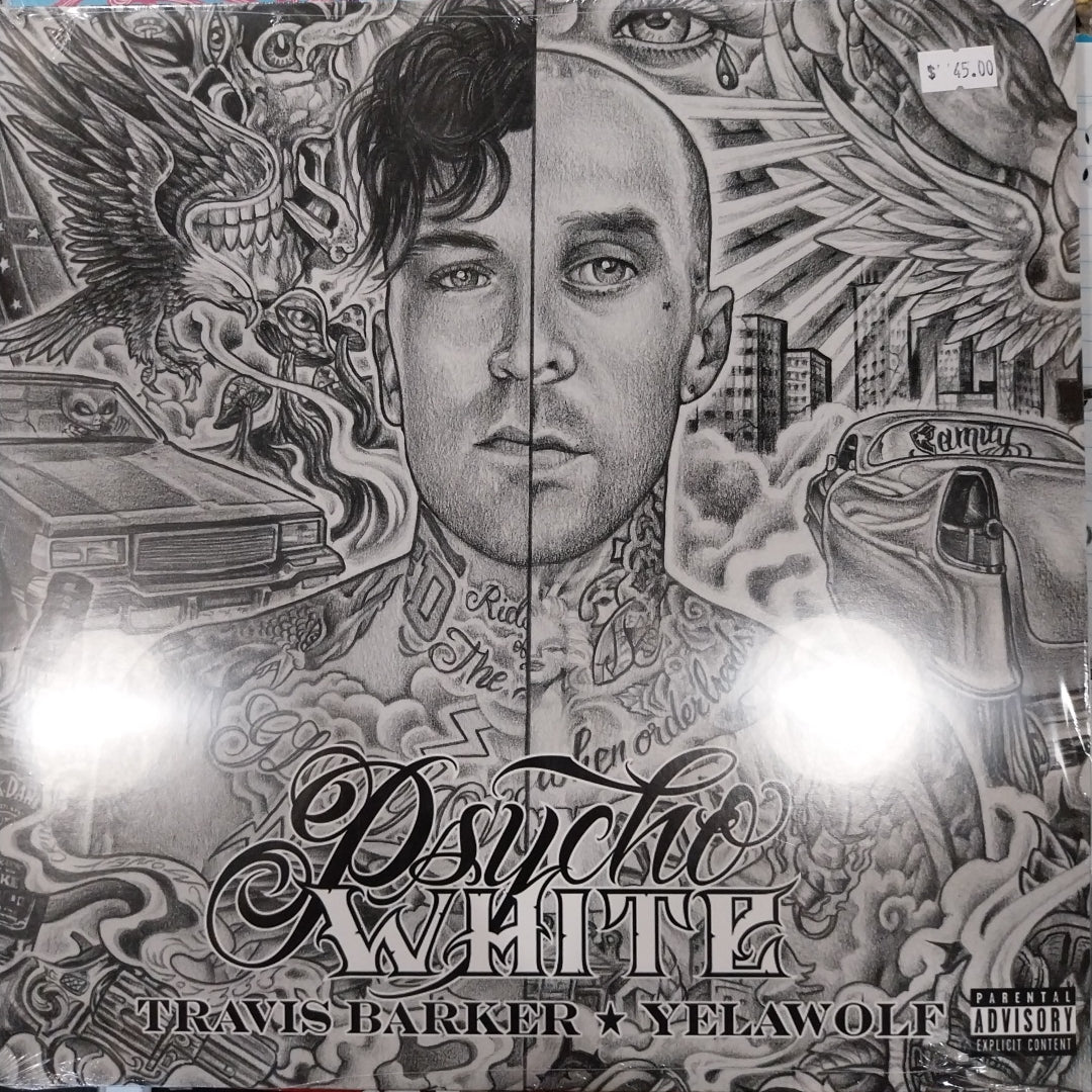 TRAVIS BARKER AND YELAWOLF - PSYCHO WHITE VINYL
