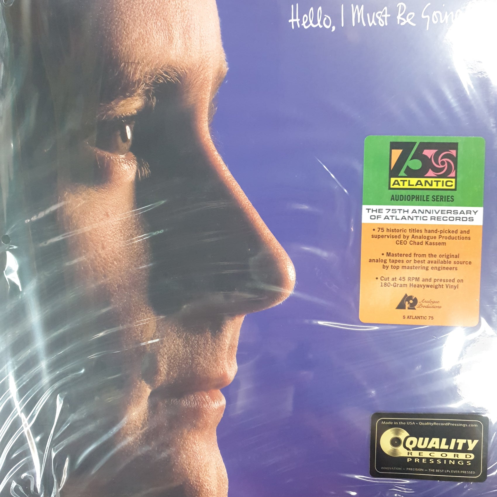 PHIL COLLINS - HELLO I MUST BE GOING (2LP) (75TH ANNIVERSARY ATLANTIC PRESSING) VINYL