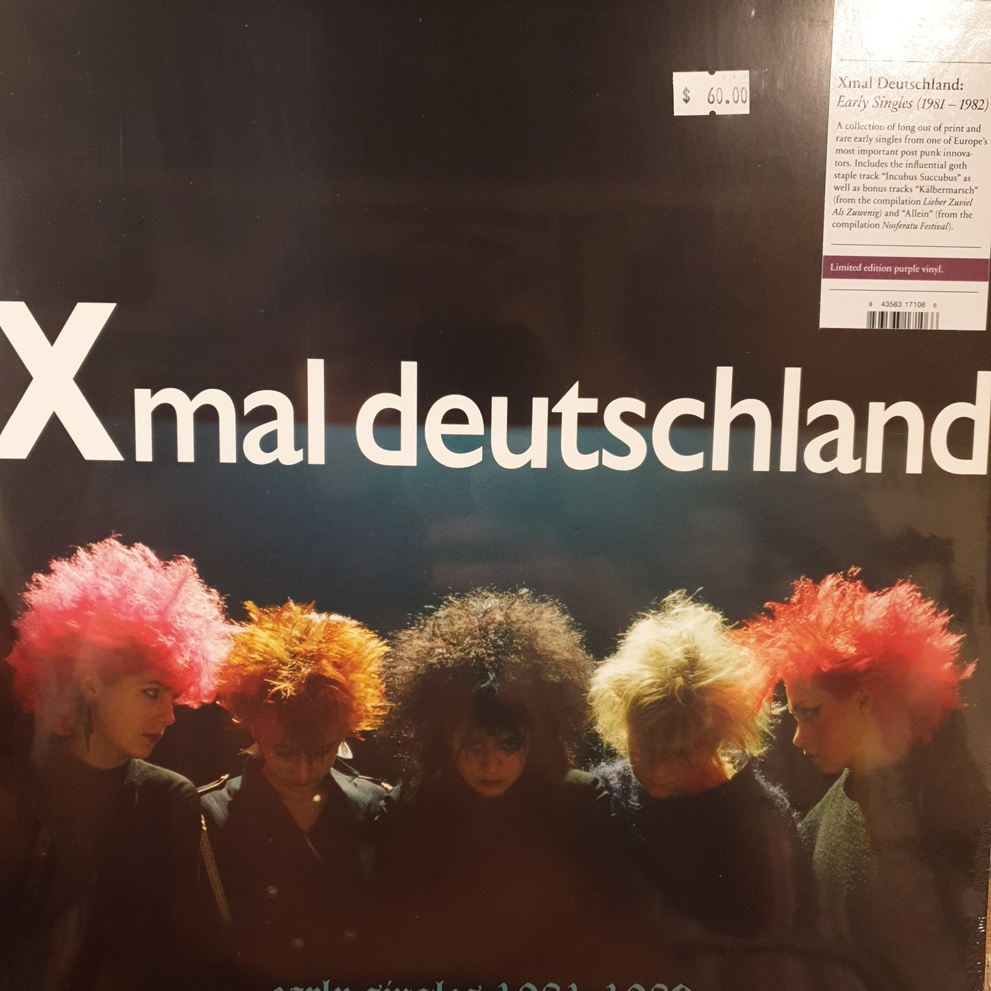 XMAL DEUTSCHLAND - EARLY SINGLES 1981-1982 (PURPLE COLOURED) VINYL
