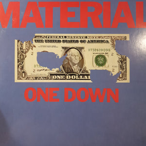 MATERIAL - ONE DOWN (WHITE LABEL PROMO) (USED VINYL 1982 US M-/EX+)