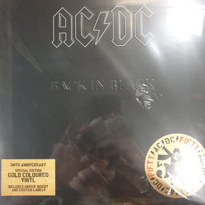 AC/DC - BACK IN BLACK (GOLD COLOURED) VINYL
