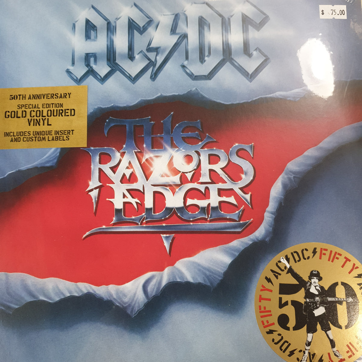 AC/DC - THE RAZORS EDGE (GOLD COLOURED) VINYL – GrevilleRecords