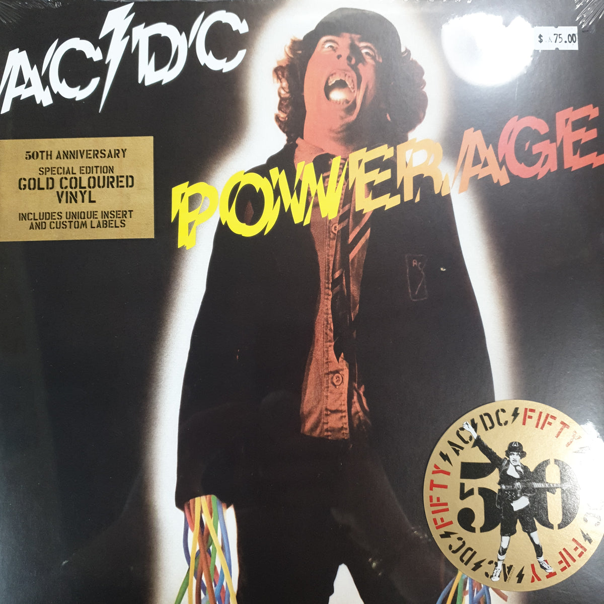 AC/DC - POWERAGE (GOLD COLOURED) (USED VINYL 2024 EURO M-/M ...