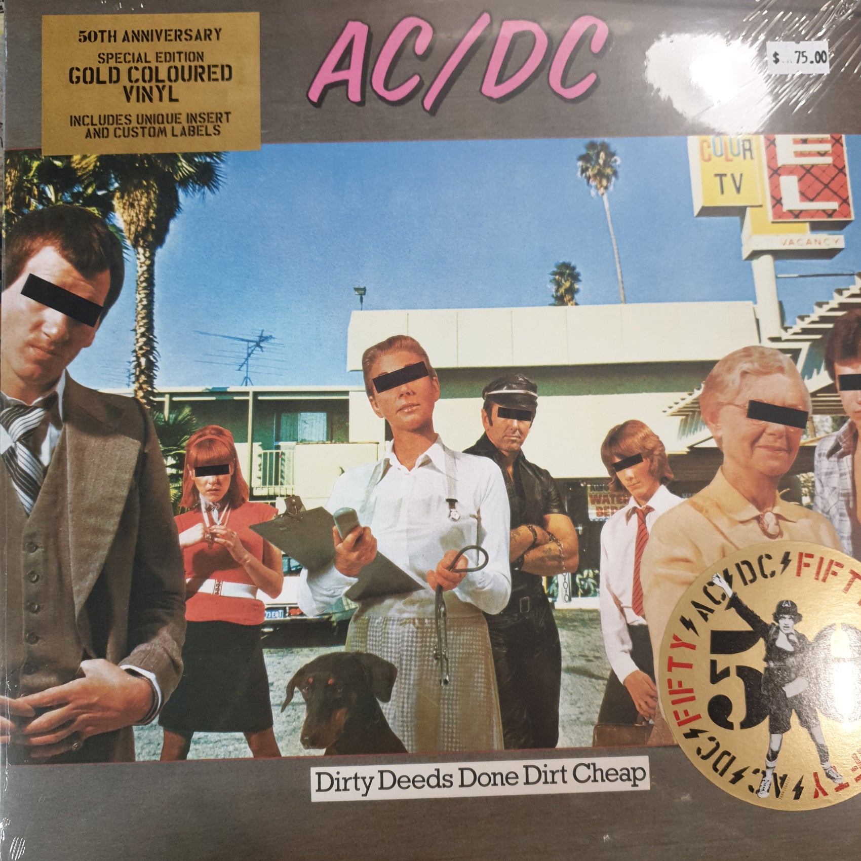AC/DC - DIRTY DEEDS DONE DIRT CHEAP (GOLD COLOURED) VINYL