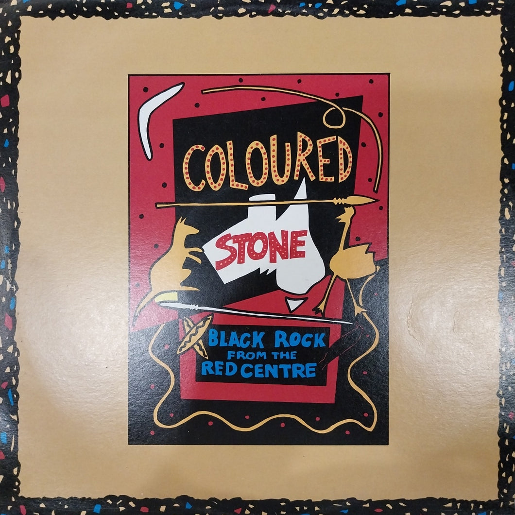 COLOURED STONE - BLACK ROCK FROM THE RED CENTRE (USED VINYL 1988 AUS EX+ EX+)