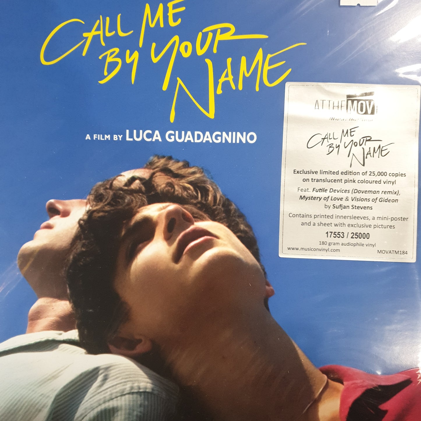 VARIOUS ARTISTS - CALL ME BY YOUR NAME O.S.T (PINK COLOURED) (2LP) VINYL