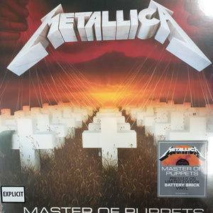 METALLICA - MASTER OF PUPPETS (LIMITED BATTERY COLOURED) VINYL