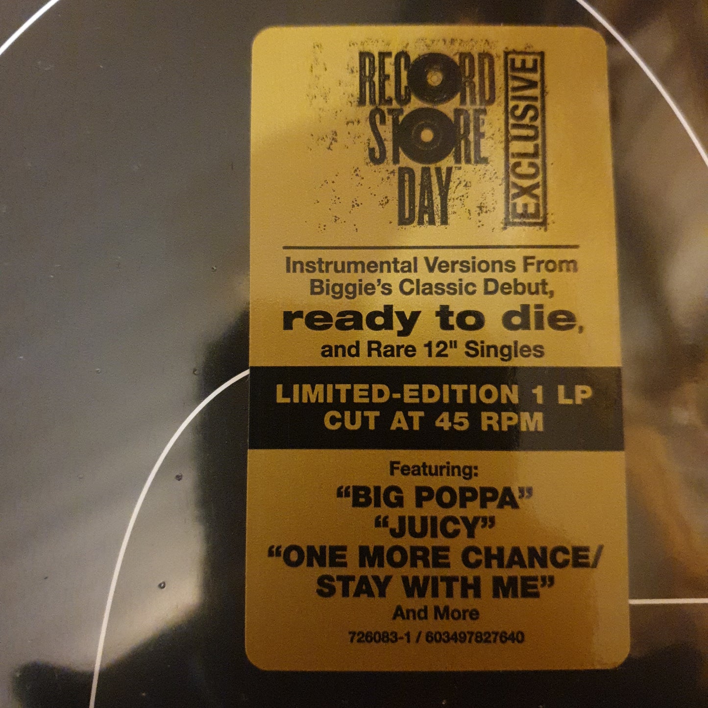 NOTORIOUS B.I.G. - READY TO DIE (INSTRUMENTAL VERSIONS) VINYL RSD 2024