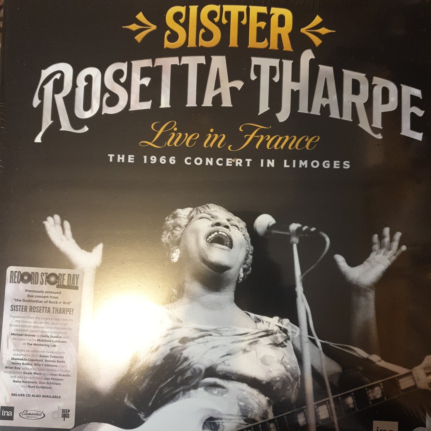 SISTER ROSETTA THARPE - LIVE IN FRANCE: 1966 CONCERT IN LIMOGES (2LP) VINYL RSD 2024
