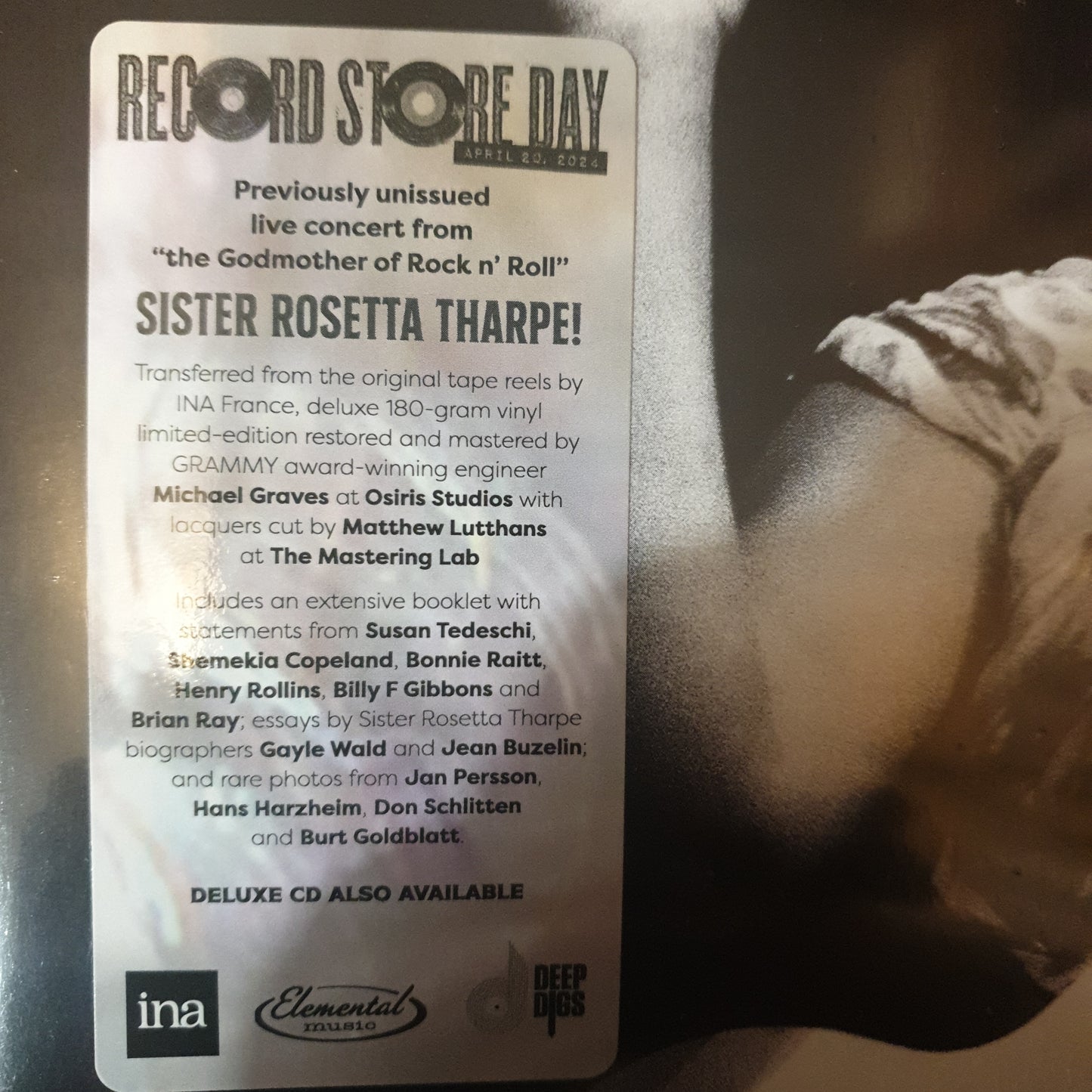 SISTER ROSETTA THARPE - LIVE IN FRANCE: 1966 CONCERT IN LIMOGES (2LP) VINYL RSD 2024